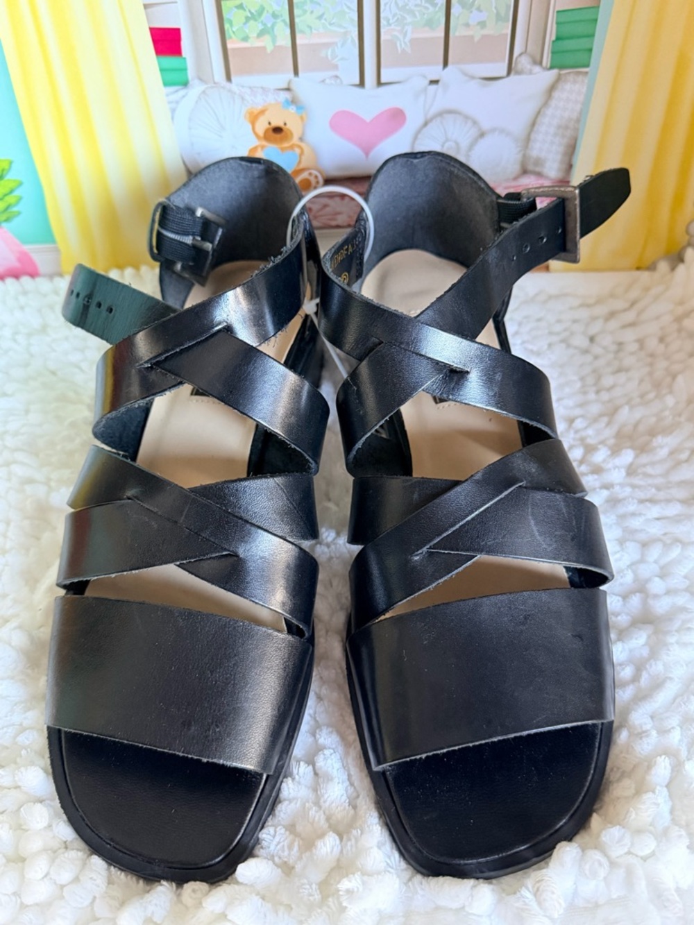 Brazilian sandals 7.5 leather.